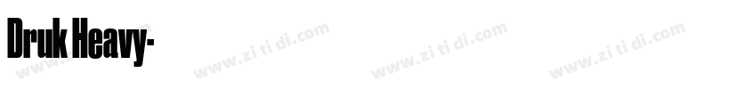 Druk Heavy字体转换